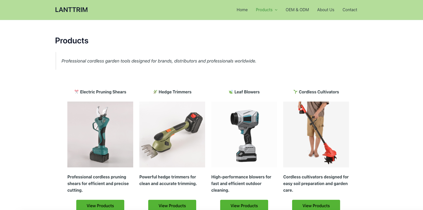 lanttrim.com 网站截图